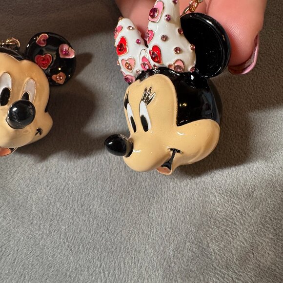BAUBLEBAR Disney Minnie Mouse Rhinestones Bag Charm Key Chain NEW WITH BOX - Picture 4 of 5